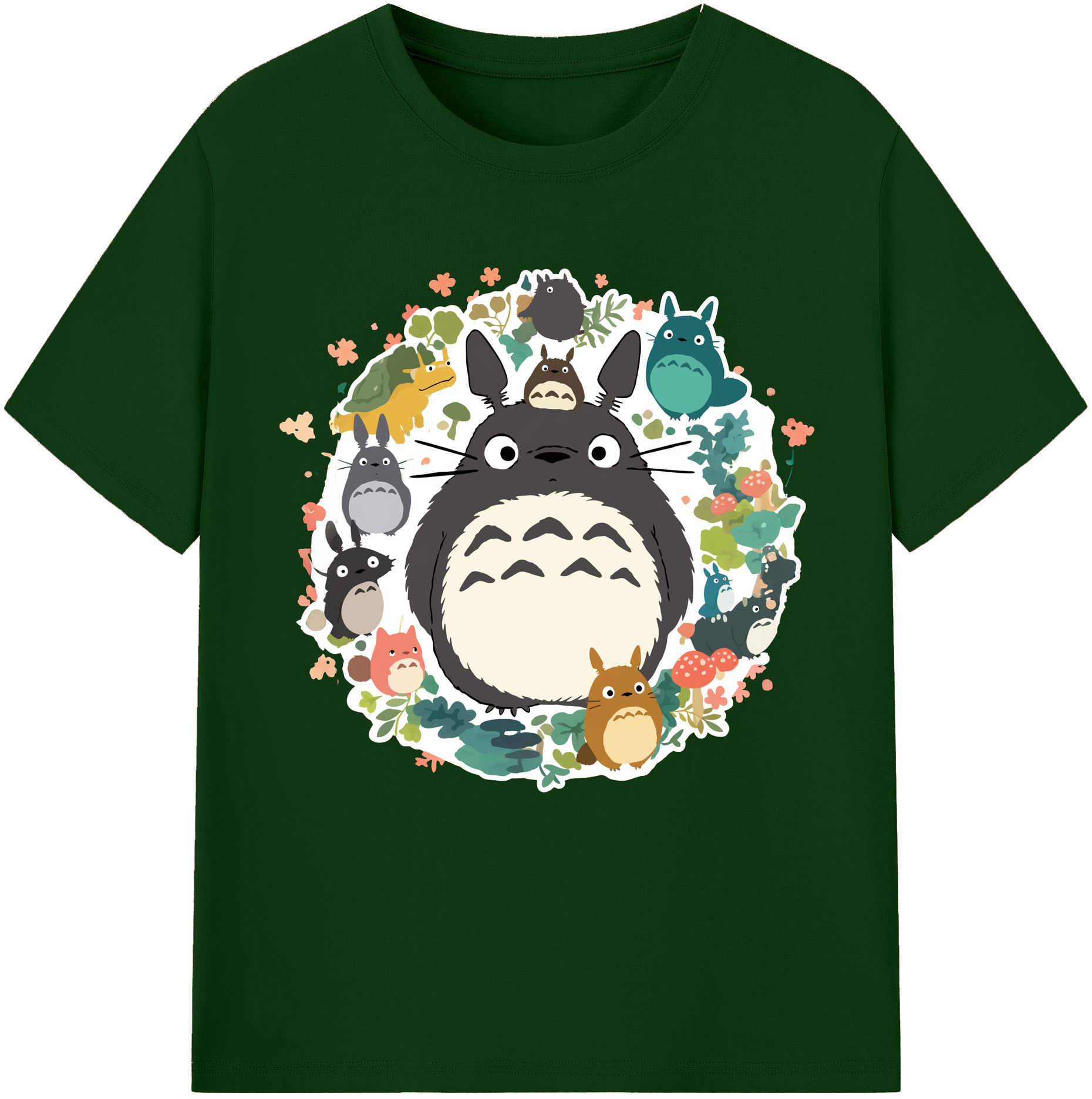 （画像用） となりのトトロ 草壁メイ 草壁サツキ My Neighbor Totoro Satsuki Kusakabe Mei Kusakabe 綿100％半袖Tシャツ（フロントプリント）